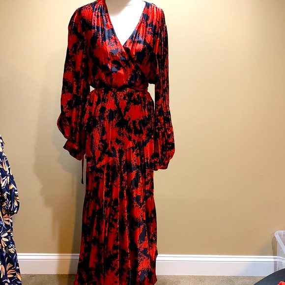 Anthro Caballero Abstract Wrap Dress 3X - Picture 10 of 12